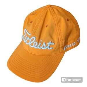 Titleist Men's Adjustable Orange & White Ball Cap